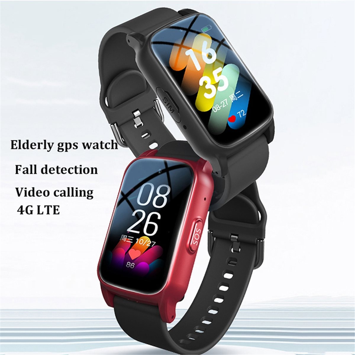 Jam Tangan Pintar 4G untuk Lan - Fall Detection Watch ulasan dan harga